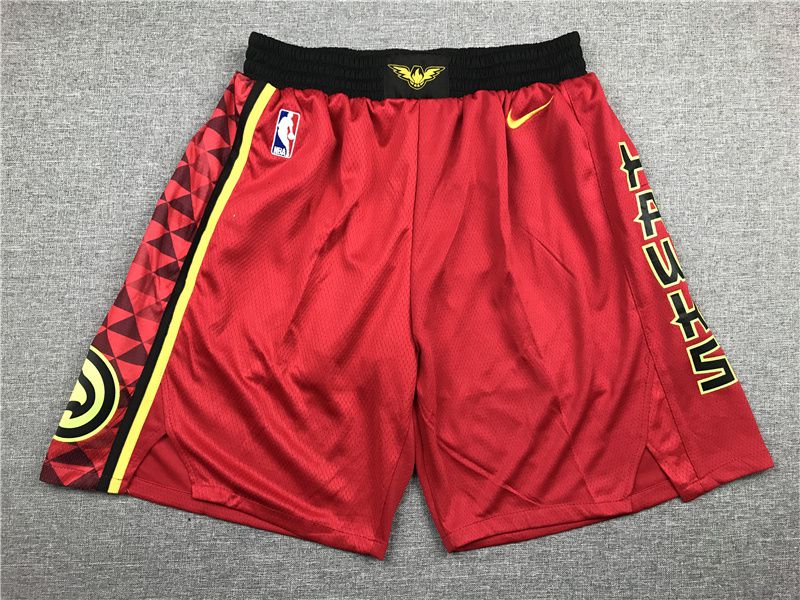 2025 Men NBA Atlanta Hawks Shorts Red style 1-0